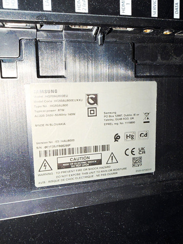 Samsung hg50au800eu 50in - 50in, 4k